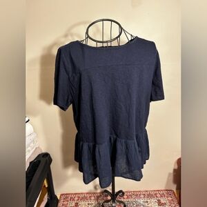 Talbots size extra large womens tee shirt blue t blouse